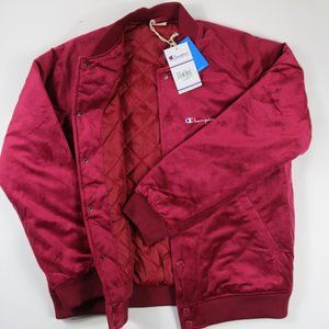 Champion Reverse Weave Bomber Jacket Mulled Berry